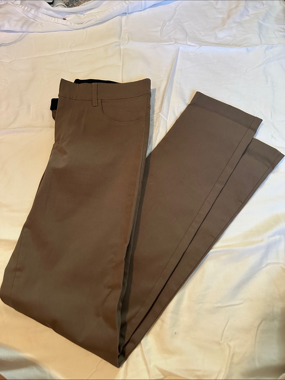 Women's Slim Fit Brown Skinny Pants